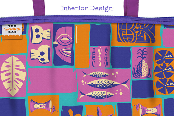"Tiki Totem" Tote Bag | Shag (Josh Agle) | The Shag Store (Interior)