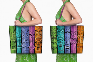 "Tiki Totem" Tote Bag | Shag (Josh Agle) | The Shag Store