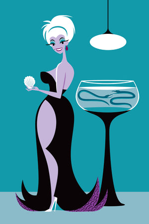 "The Clam Digger" Fine Art Print | Shag (Josh Agle) | The Shag Store