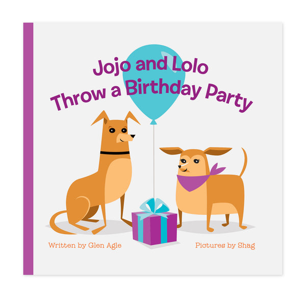 "Jojo and Lolo Throw a Birthday Party" Children's Book | Nailor Wills Publishing | Cover | The Shag Store