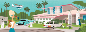 "Las Vegas Pastoral" Fine Art Print | Shag (Josh Agle) | Casino Movie | The Shag Store