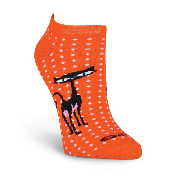 "Here Kitty, Kitty" Women's Sock Variety 6-Pack | Shag (Josh Agle) | Orange Cat Sock | The Shag Store