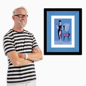 "The Bad Apple" Framed Fine Art Print with Shag (Josh Agle) | Copen Liner | The Shag Store