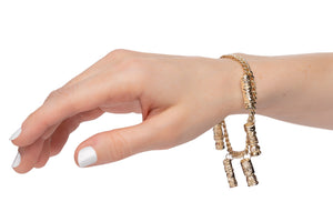 14k Gold Plate Tiki Charm Bracelet (Hand) | Special Limited Edition | Shag (Josh Agle) | The Shag Store