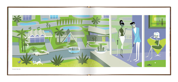 "SHAG · PALM SPRINGS" Collector's Edition | Turquoise Clamshell Case | Shag (Josh Agle) | Book Interior 4 | The Shag Store