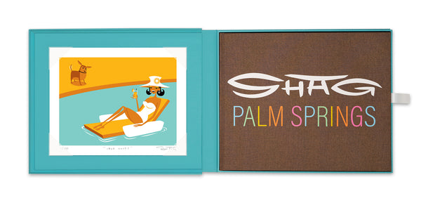 "SHAG · PALM SPRINGS" Collector's Edition | Turquoise Clamshell Case | Shag (Josh Agle) | Print Photo | The Shag Store