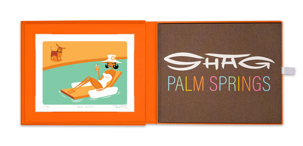 "SHAG · PALM SPRINGS" Collector's Edition | Orange Clamshell Case | Print Photo | Shag (Josh Agle) | The Shag Store