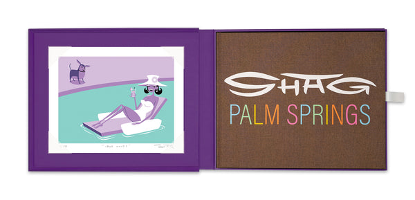 "SHAG · PALM SPRINGS" Collector's Edition | Purple Clamshell Case | Shag (Josh Agle) | Print Photo | The Shag Store
