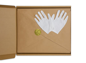 "SHAG · PALM SPRINGS" Collector's Edition | Turquoise Clamshell Case | Shag (Josh Agle) | Package Interior & Gloves | The Shag Store