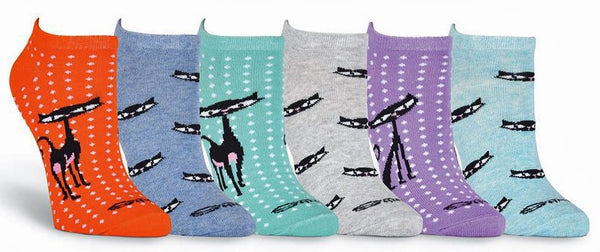 "Here Kitty, Kitty" Women's Sock Variety 6-Pack | Shag (Josh Agle) | The Shag Store