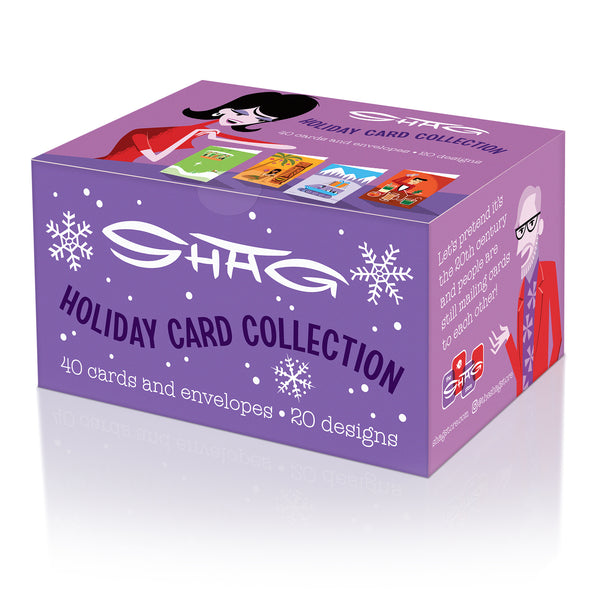 Shag's Holiday Card Collection | 40 Assorted Cards & Envelopes