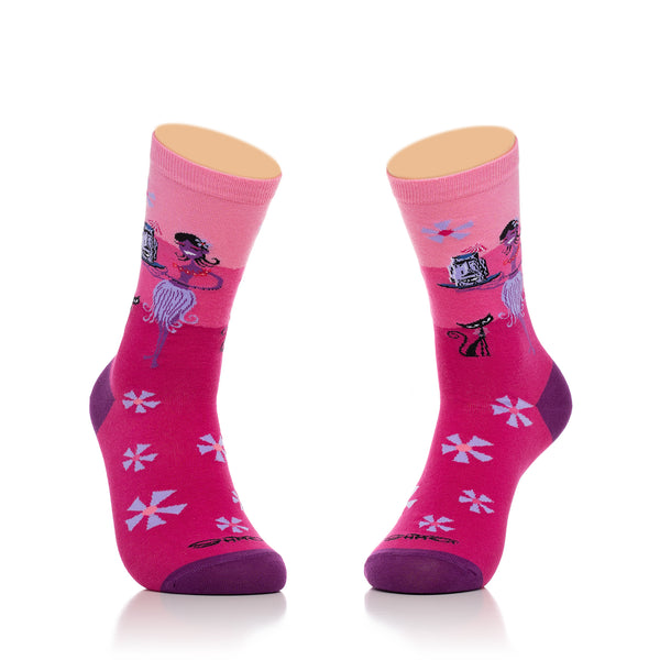 "Pink Hula" Women's Crew Socks