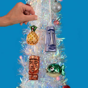 Shag's European Hand-Blown Glass Holiday Ornament Set | Shag (Josh Agle) | The Shag Store (Tree Display)