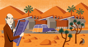 "Stick to the Plan" Fine Art Print | Shag (Josh Agle) | John Lautner's "Lautner Compound" | The Shag Store