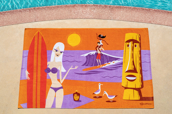 "Surf Beat" Beach Towel