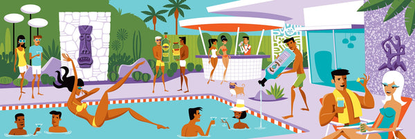 "The Mammoth Martini" Fine Art Print | Shag (Josh Agle) | Modernism Week 2023 | The Shag Store