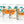 Load image into Gallery viewer, “Kitty Cocktail Party” Old Fashioned Glass Set | Turquoise &amp; Orange Design
