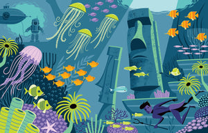 "Under the Seventh Sea" Fine Art Print | Shag (Josh Agle) | The Shag Store